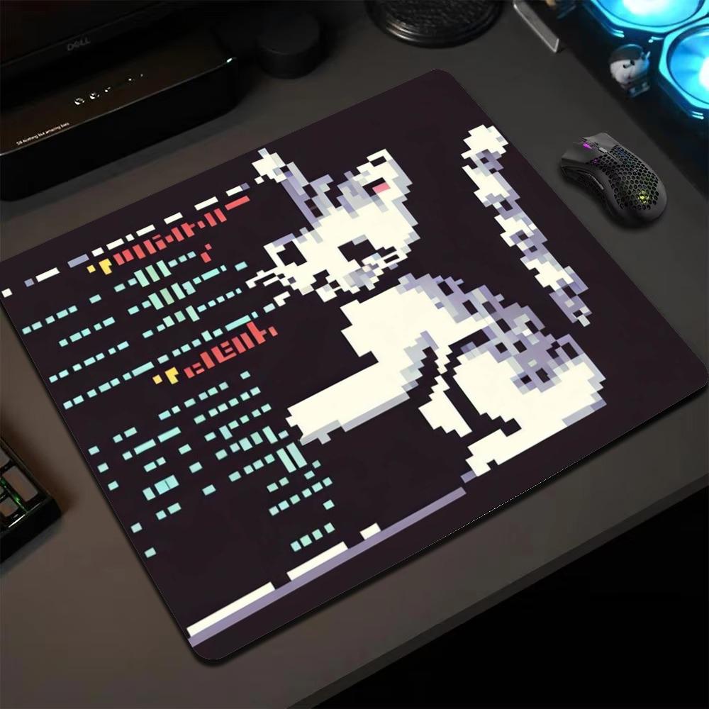 Mouse Gaming Retro - Tappetino per Mouse Mini Pixel Cat,