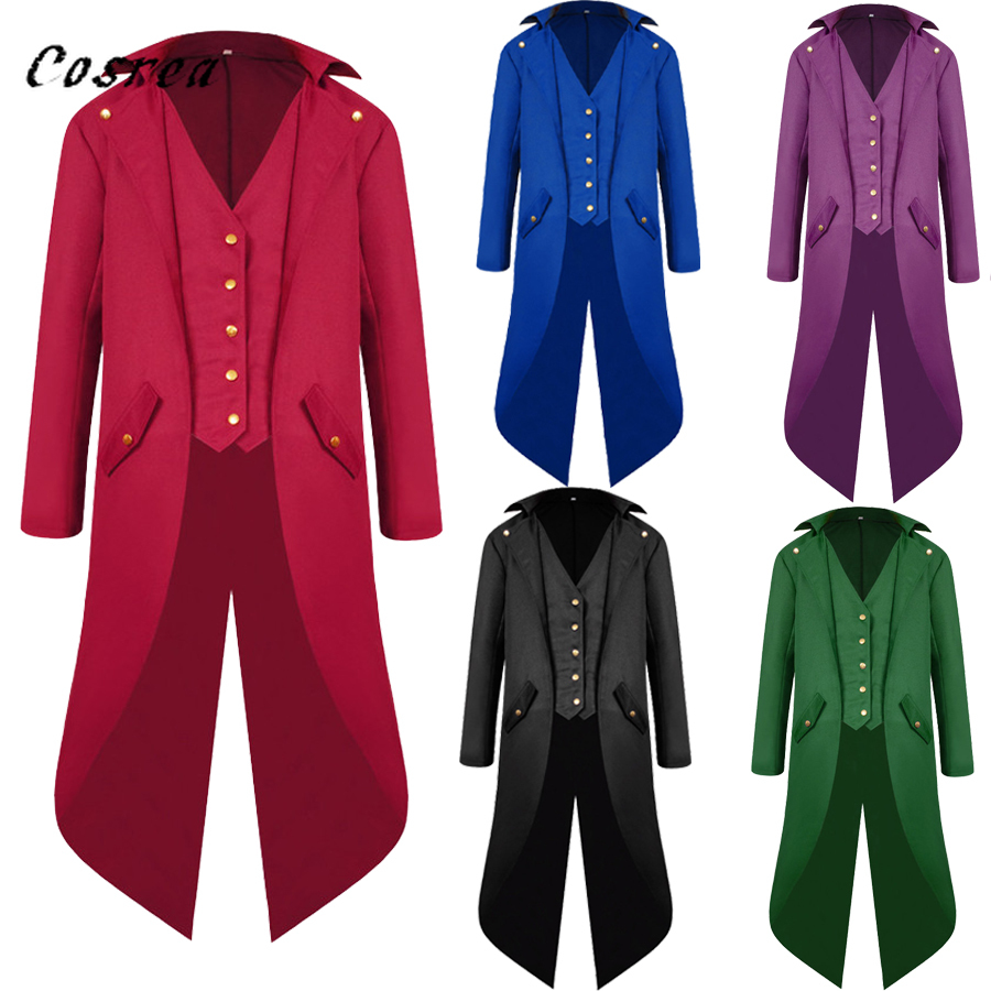 Retro Gaming Jacket - Medievale retrò rosso smoking frac giacca