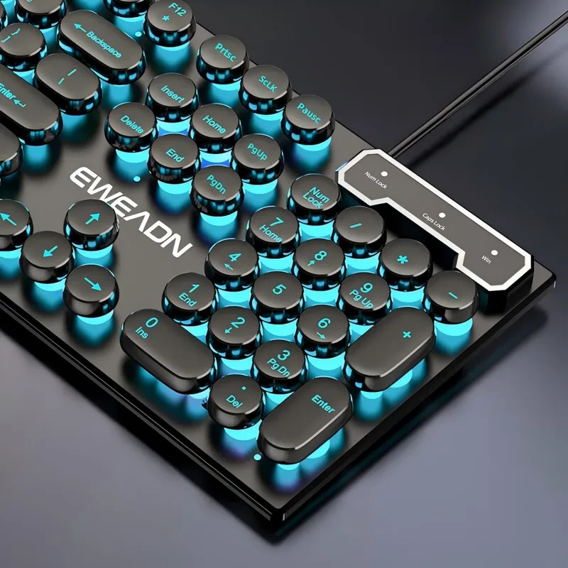 Retro Gaming Accessories - Set Tastiera e Mouse Stile Retrò