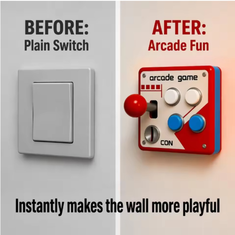 Retro Gaming Accessories - Copertura per Joystick Arcade Retrò, Decorazione