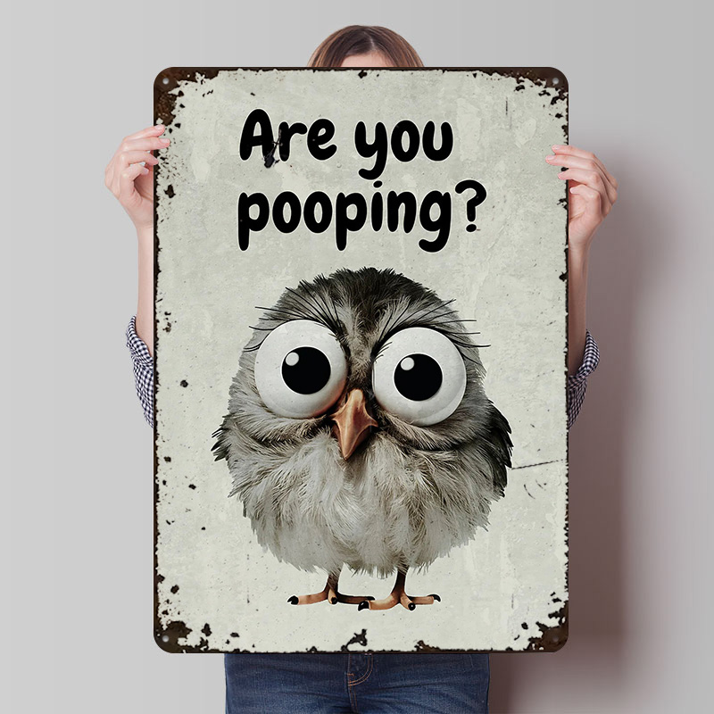 Retro Gaming Meme - Divertente gufo bagno meme poster personalizzato