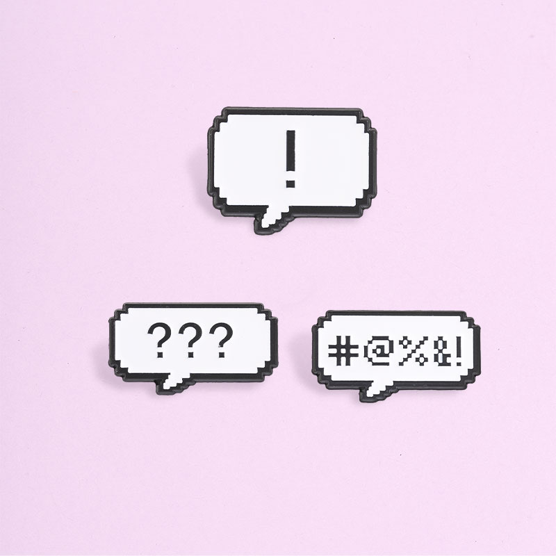 Retro Gaming Meme - Spilla smaltata retrò Pixel Chat Bubble,