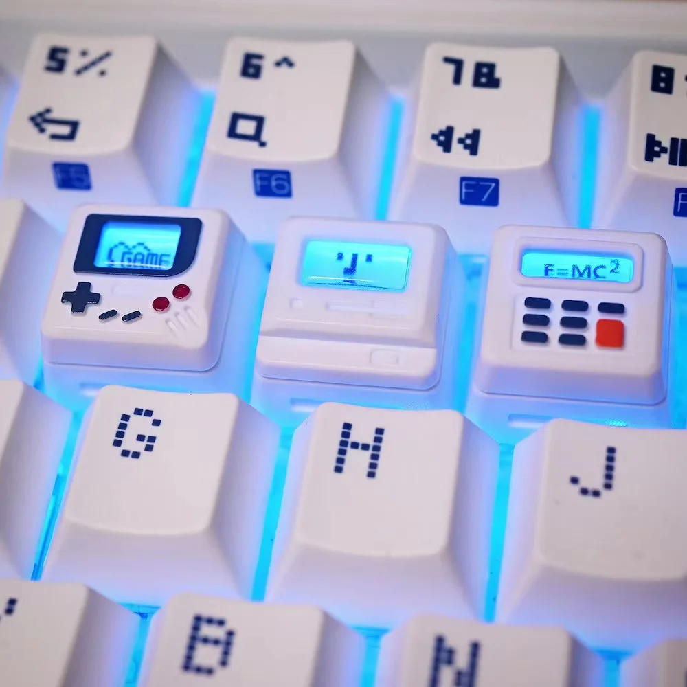 Retro Gaming Accessories - Set di Tasti Creativi Retrò Trasparenti