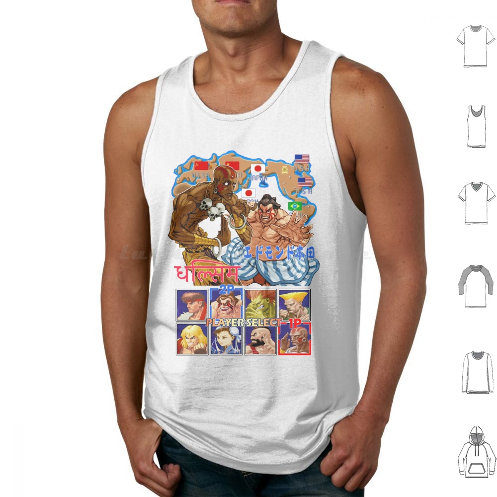 Retro Gaming Gamestop - Omaggio alle canotte Stampa cotone Ryu