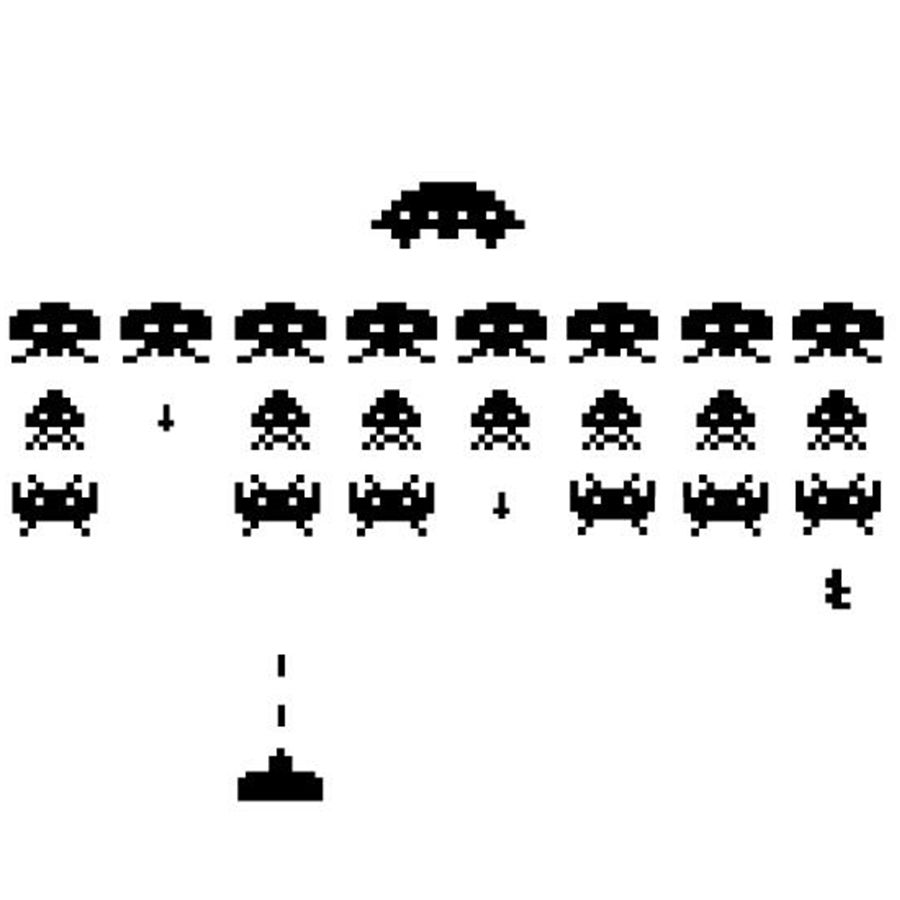 Retro Gaming Wallpaper - Adesivi in vinile per giocatori SPACE