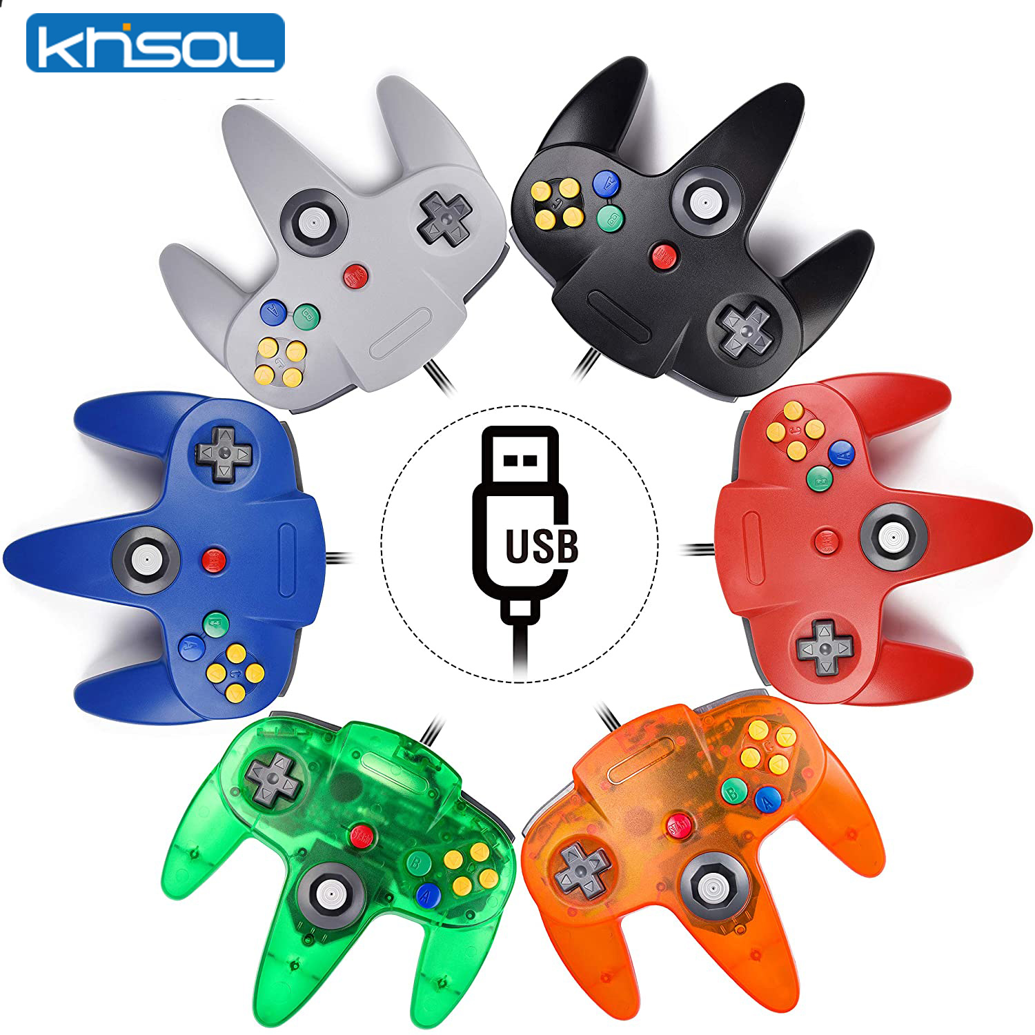 Retro Gaming On - Controller N64 Classico USB cablato remoto