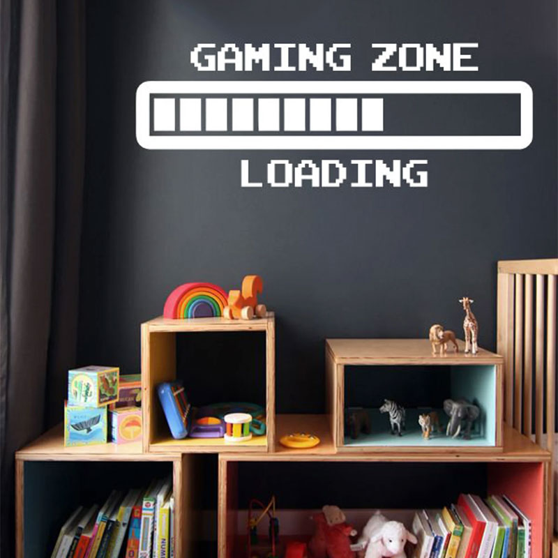 Retro Gaming Wallpaper - Zona di gioco Retro Caricamento Adesivi
