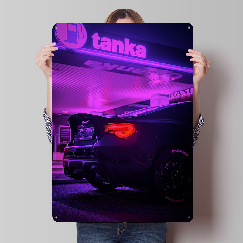 Retro Gaming At Home - Targa in Metallo Nera a Tema