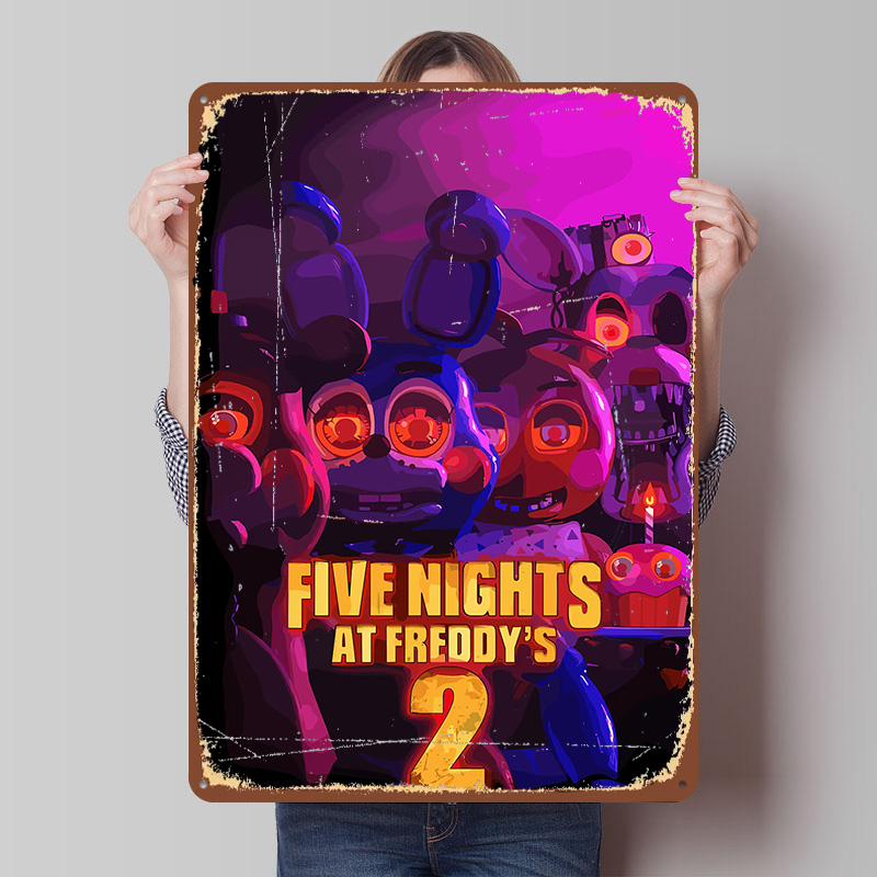 Targa in Metallo Five Nights A - Retro Gaming At Home recensione e prezzo