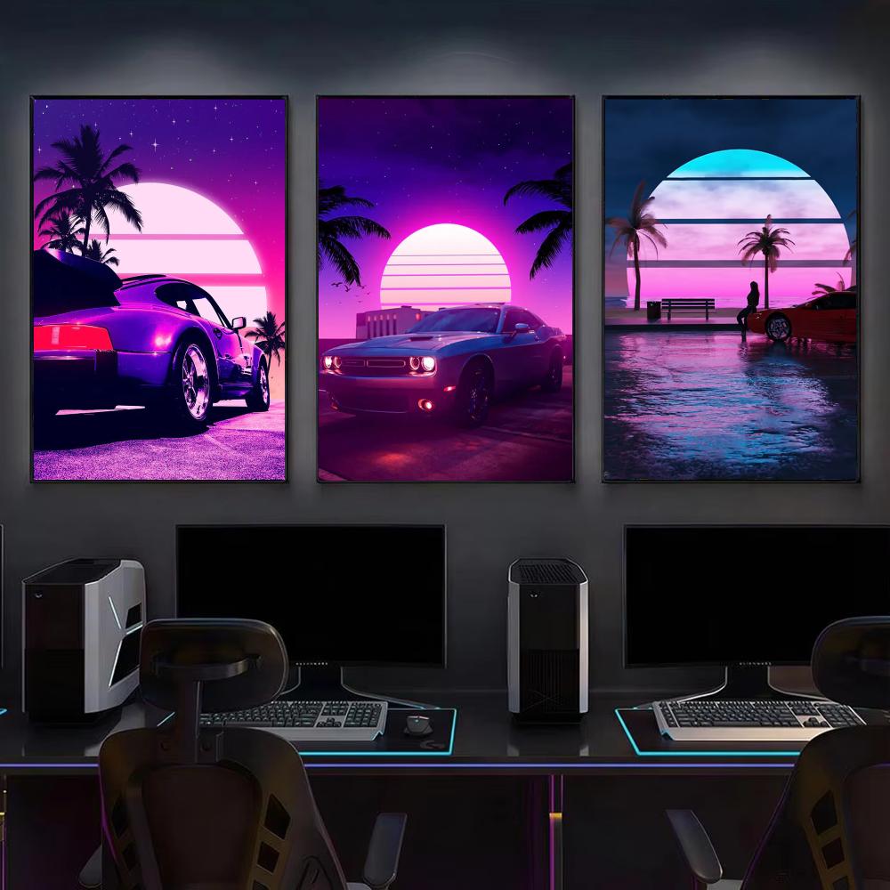 Poster Cyberpunk anni '80 con  - Retro Gaming Wallpaper recensione e prezzo
