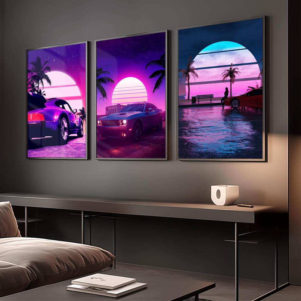 Poster Cyberpunk anni '80 con  - Retro Gaming Wallpaper recensione e prezzo
