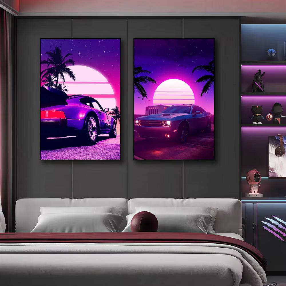 Poster Cyberpunk anni '80 con  - Retro Gaming Wallpaper recensione e prezzo