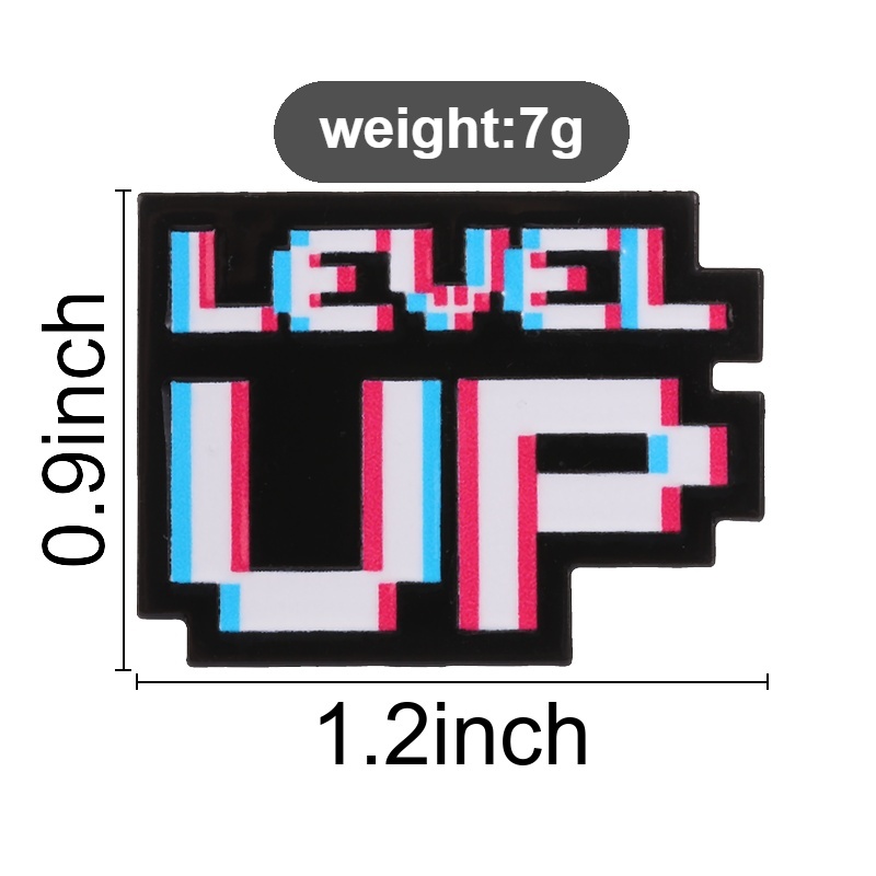 Distintivo Level Up Glitch Pix - Retro Gaming Accessories recensione e prezzo
