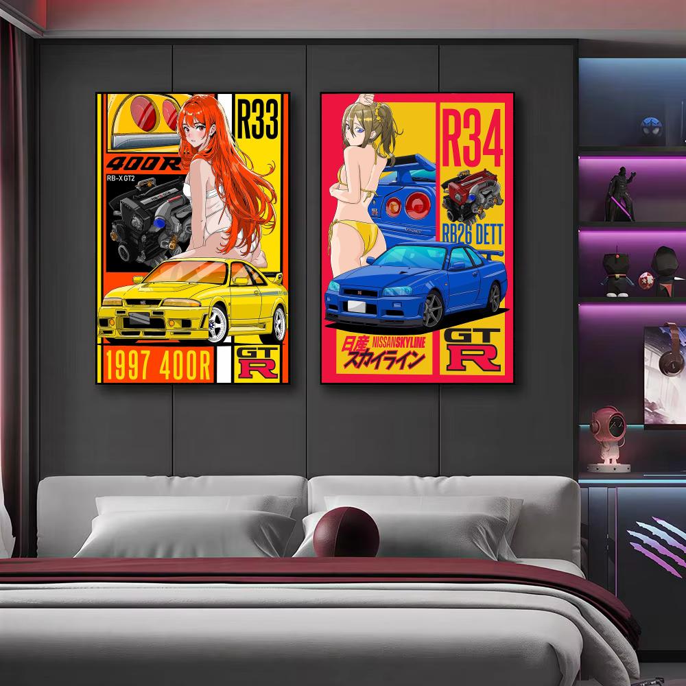 Poster sulla cultura automobil - Retro Gaming Wallpaper recensione e prezzo