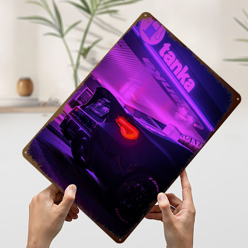 Targa in Metallo Nera a Tema S - Retro Gaming At Home recensione e prezzo
